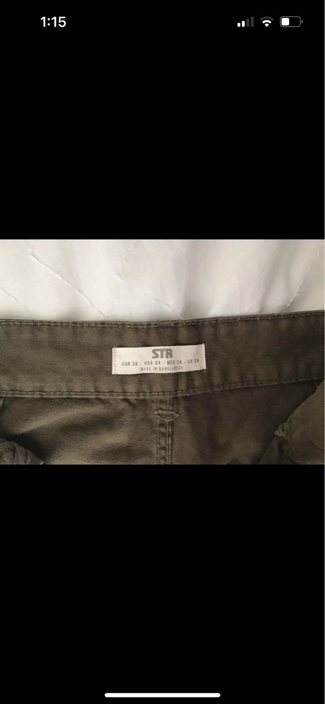 Pantalones cargo verdes