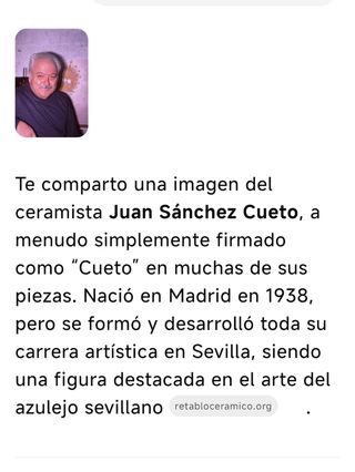Azulejo pintado Cueto