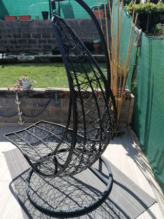 Balancín colgante con cojín grande y funda a parte