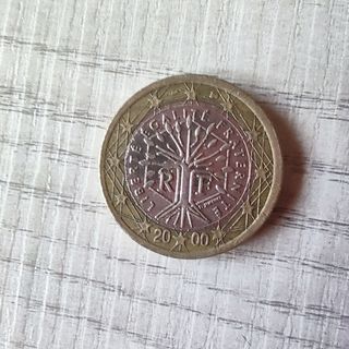 Moneda 1 Euro Conmemorativa Francia 2000