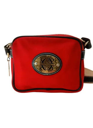 Bandolera Loewe Lona Roja Vintage