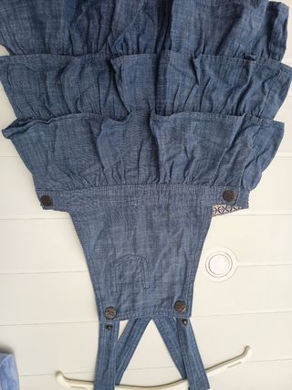 Vestido vaquero niña con volantes