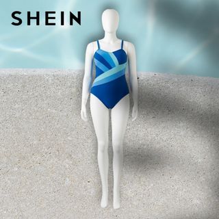 Bañador natación color azul  y celeste. Talla XL 