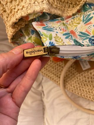 Bolso de playa de rafia mandoline