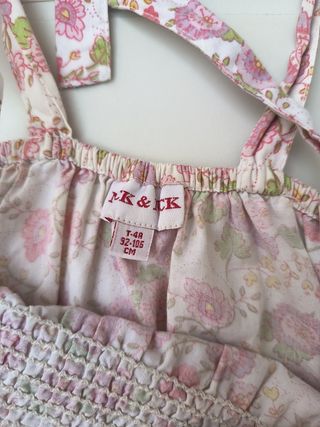 Lote 2 blusas niña verano floral