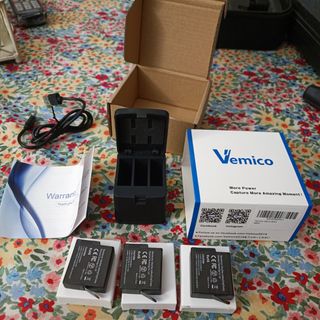 Nuove batterie Vemico inutilizzate per GoPro 5,6,7