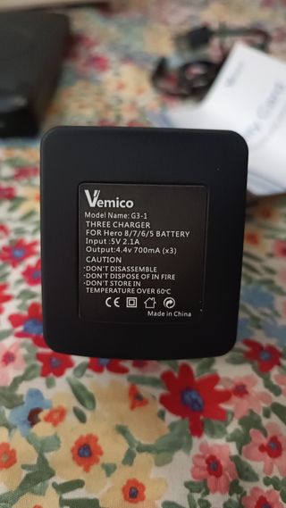 Nuove batterie Vemico inutilizzate per GoPro 5,6,7