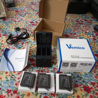 Nuove batterie Vemico inutilizzate per GoPro 5,6,7