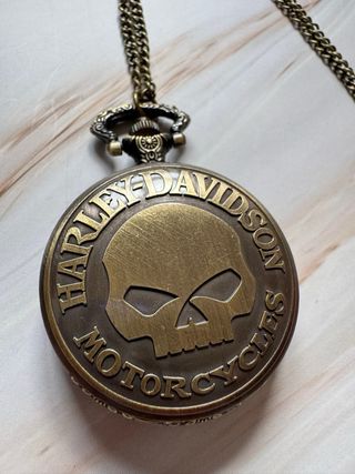 Reloj de bolsillo Harley-Davidson calavera