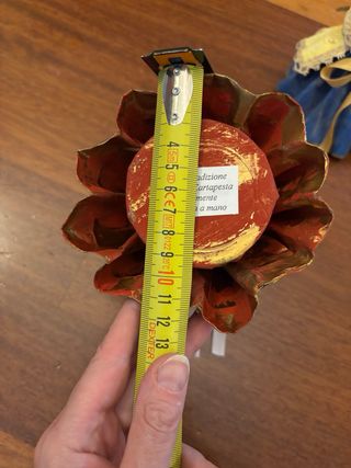 Coppia bambole artigianali in cartapesta