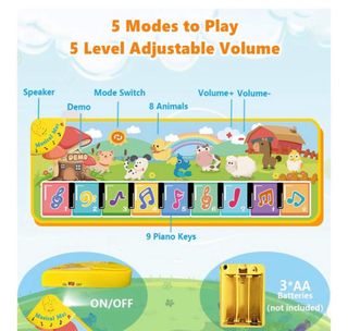 Alfombra musical para bebés