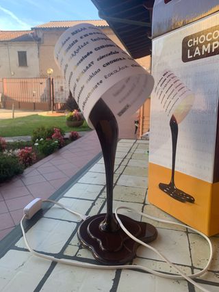 Lampada da tavolo effetto cioccolato