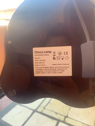 Lampada da tavolo effetto cioccolato