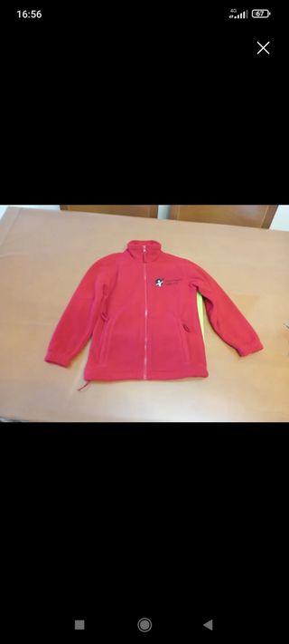Polar unisex rojo talla 8 para Niño o niña