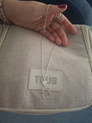 Collar Tous Oso Corazón Plata