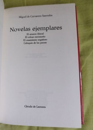 Colección 3 tomos Novelas Ejemplares