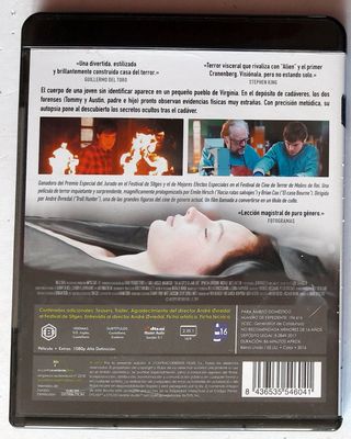 La Autopsia de Jane Doe Blu-ray Español