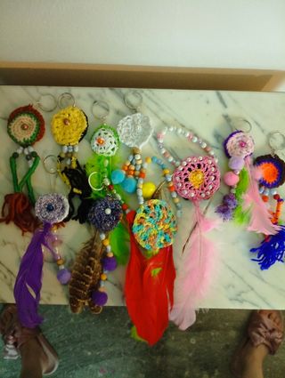 Atrapasueños Crochet Llavero Hecho a Mano 5 € cada