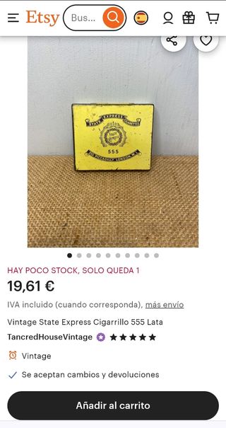 Caja Metálica State Express 555