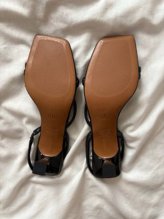Sandalias Zara Negras Tiras Talla 38