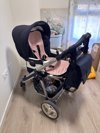 Carro de bebé Bebecar Capazo, silla y Maxi cosi.
