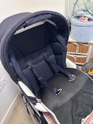Carro de bebé Bebecar Capazo, silla y Maxi cosi.