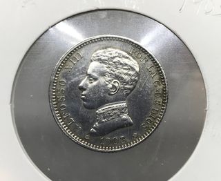 Moneda 1 Peseta Plata 1903 Alfonso XIII