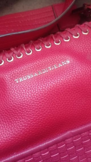 Borsa Trussardi Jeans rossa con tracolla