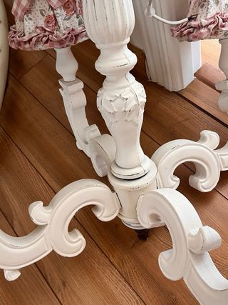 Lámpara de techo vintage floral. Nunca se ha usado