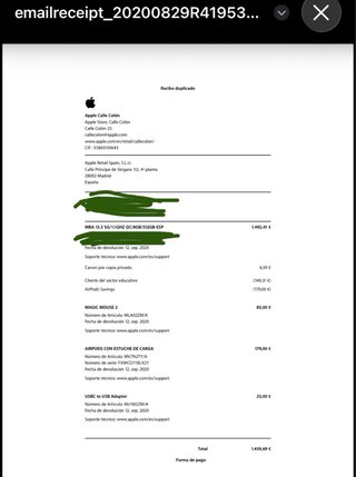 MacBook Air 13 Apple Gris/Plateado