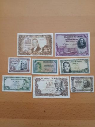 16 Billetes españoles antiguos