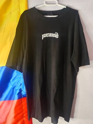 Camisa Negra Paranoid Hombre Talla L