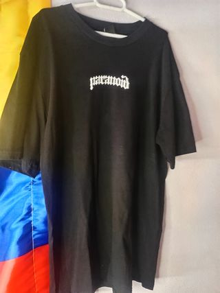 Camisa Negra Paranoid Hombre Talla L