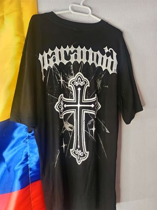 Camisa Negra Paranoid Hombre Talla L