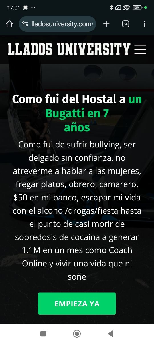 Mentoria de Llados 50% Mitad Descuento