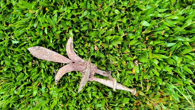 Antiguo candelabro forja