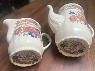 Tetera y jarra de leche Pontesa floral