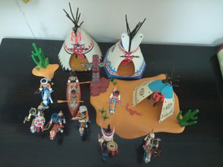 POBLADO INDIO PLAYMOBIL