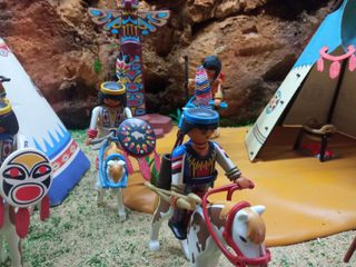 POBLADO INDIO PLAYMOBIL