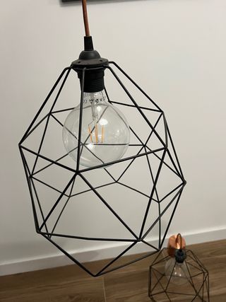 Lámpara Colgante Negra Geométrica Ikea - tengo dos