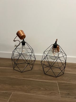 Lámpara Colgante Negra Geométrica Ikea - tengo dos