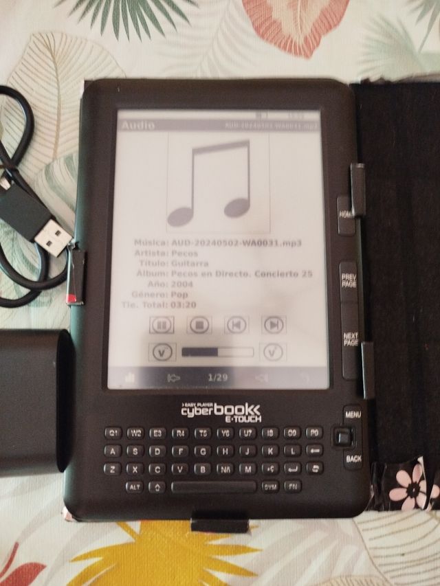 Cyberbook E-Touch Ebook Tinta Electrónica