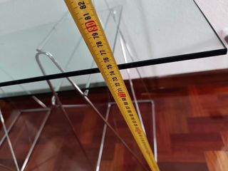 Mesa/escritorio cristal y metal