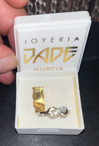 Anillo Oro 18k Infinito Dama Circonita