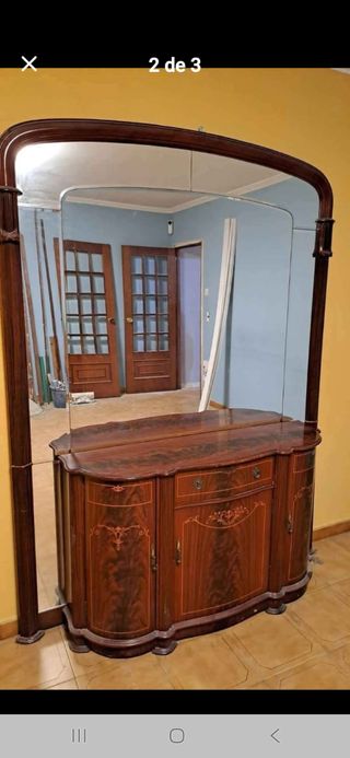 Mueble recibidor con espejo