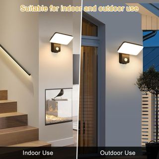 Lámpara LED de pared con sensor de movimiento