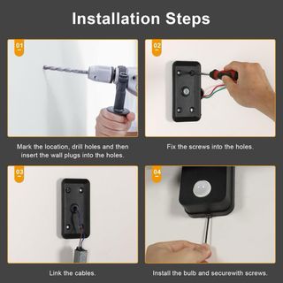 Lámpara LED de pared con sensor de movimiento