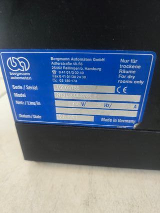 Máquina Ruleta Electrónica Bergmann Germany