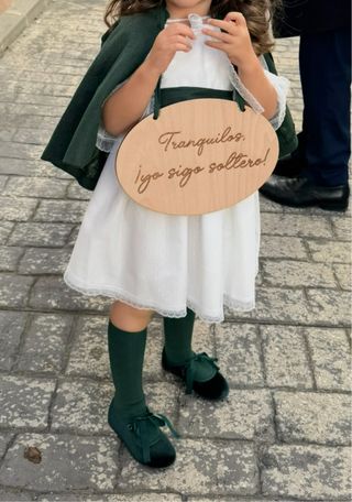 Vestido y capa ceremonia niña talla 4 años