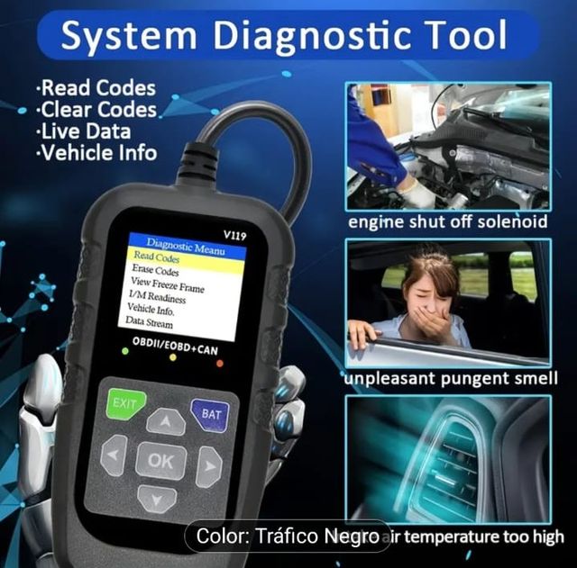 Máquina diagnosis coche V119 OBD2